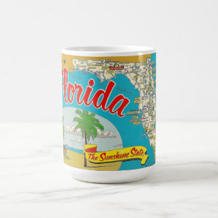 Florida Map Kaffeetasse