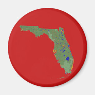 Florida Map Magnet