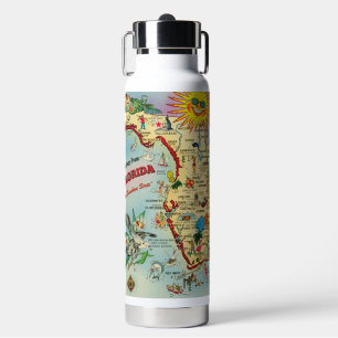 Florida Map Trinkflasche