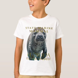 Florida Marine Mammal Florida Manatee Design T-Shirt