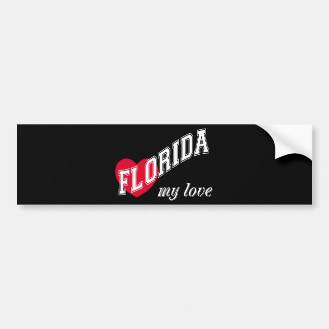 Florida meine Liebe Autoaufkleber (Vorne)
