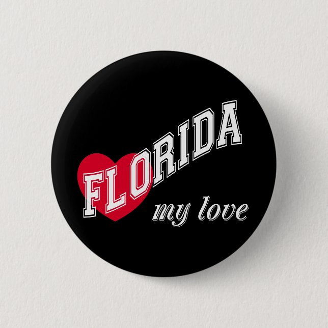 Florida meine Liebe Button (Vorderseite)