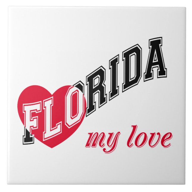 Florida meine Liebe Fliese (Vorderseite)