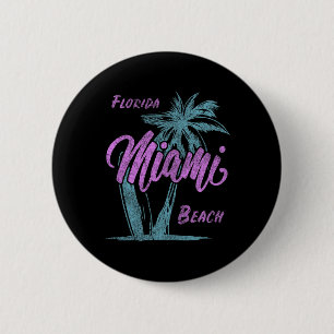 Florida Miami Beach Palmen Sommerurlaub Familie F Button