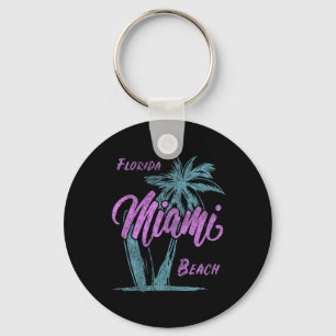 Florida Miami Beach Palmen Sommerurlaub Familie F Schlüsselanhänger