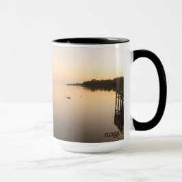 Florida Mirror Still Ocean Sunrise Natural Foto Tasse