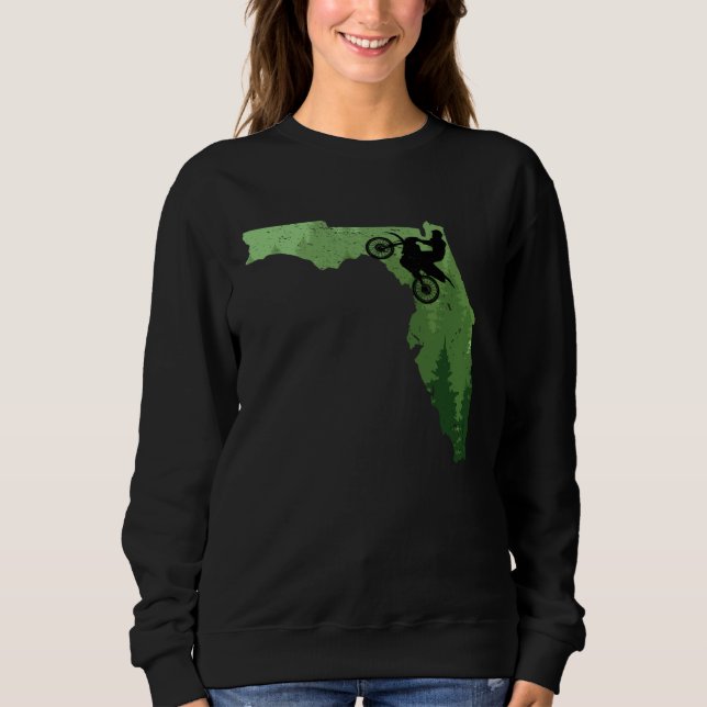 Florida Motocross Bike MX Dirt Biker Floridian Dir Sweatshirt (Vorderseite)