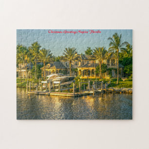 Florida Naples Küstenlinie.Weihnachtsgrüße Puzzle