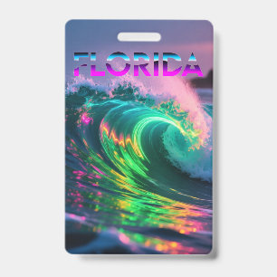 Florida – Neon-Wellen-Vibes Ausweis