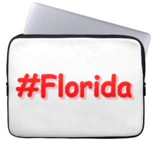 "#Florida " Niedliches Design. Jetzt kaufen Laptopschutzhülle