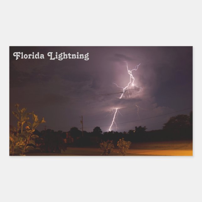 Florida Night Lightning Stickers (Vorderseite)