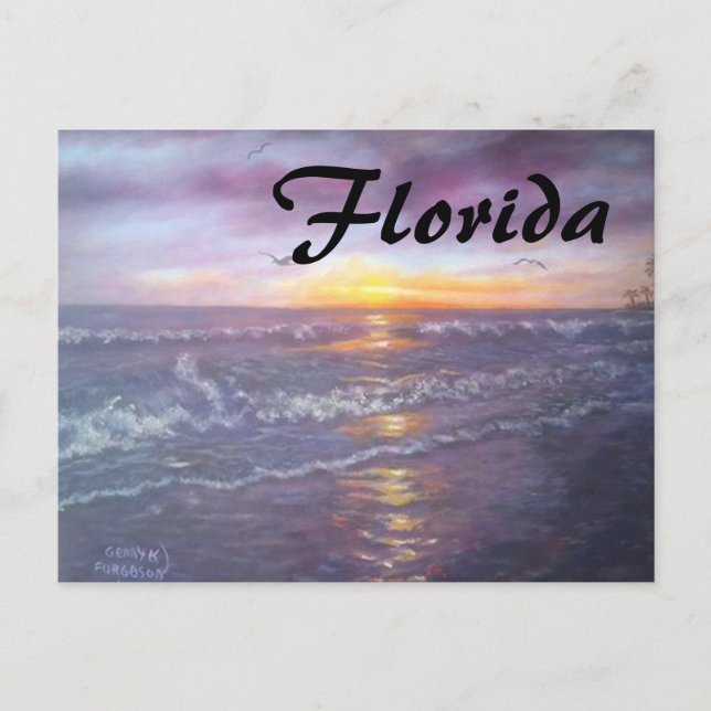 FLORIDA OCEAN POSTCARD FEIERTAGSPOSTKARTE (Vorderseite)
