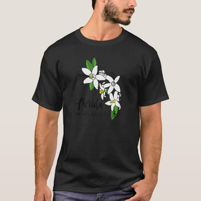 Florida Orange Blossom Flower T-Shirt (Vorderseite)