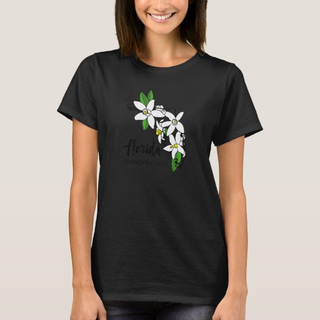 Florida Orange Blossom Flower T-Shirt (Vorderseite)