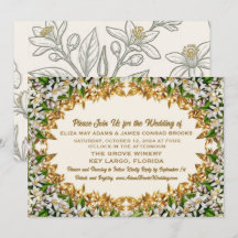 Florida Orange Blossom Hochzeitseinladung
