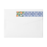 Florida Orange Blue White Tile Polterabend