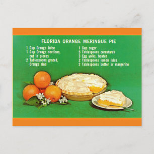 Florida Orange Pie Rezept Postkarte