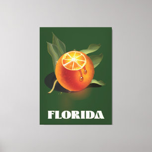 Florida Orange Reiseplakat Leinwanddruck