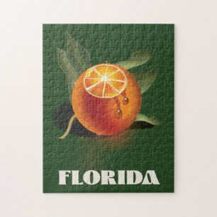 Florida Orange Reiseplakat Puzzle