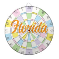 Florida Orange Text in Weiß- und Pastellfarben