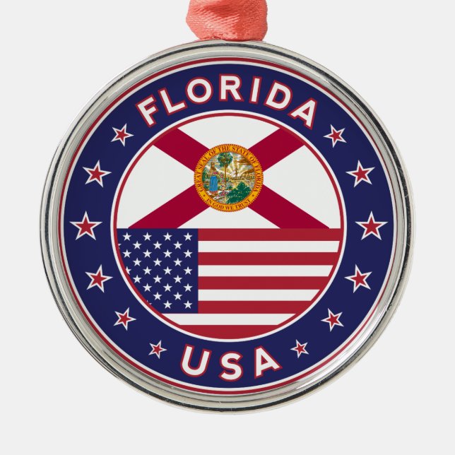 Florida Ornament Aus Metall (Vorne)