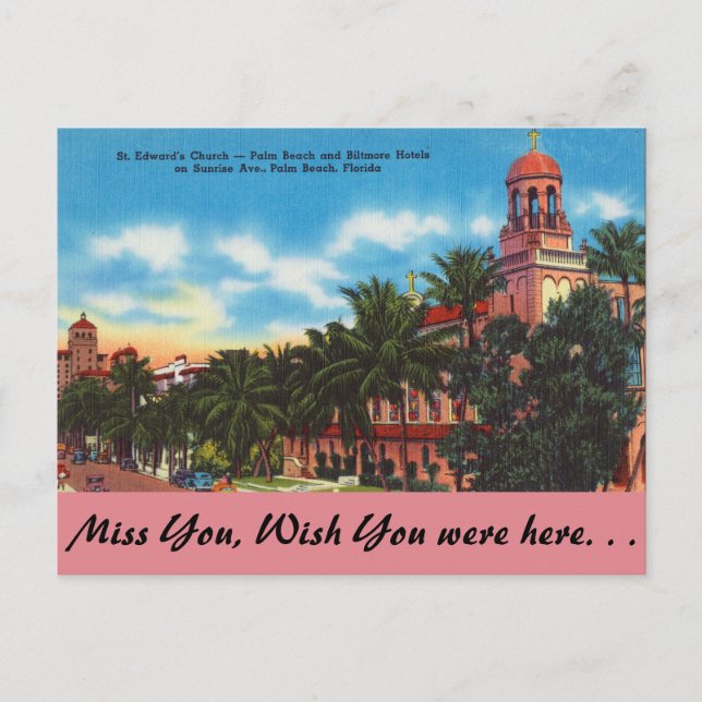 Florida, Palm Beach, Sunrise Avenue Postkarte (Vorderseite)