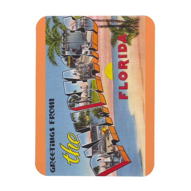 Florida, Palm Beaches Magnet (Vertikal)