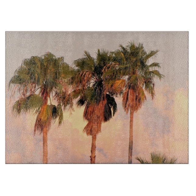 Florida Palm Tree Cutting Board Schneidebrett (Vorderseite)