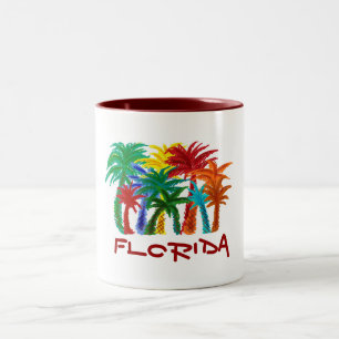 Florida-Palme-Tasse Zweifarbige Tasse