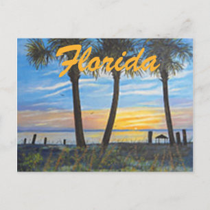 "FLORIDA PALMS SPRING BREAK POSTCARD " POSTKARTE