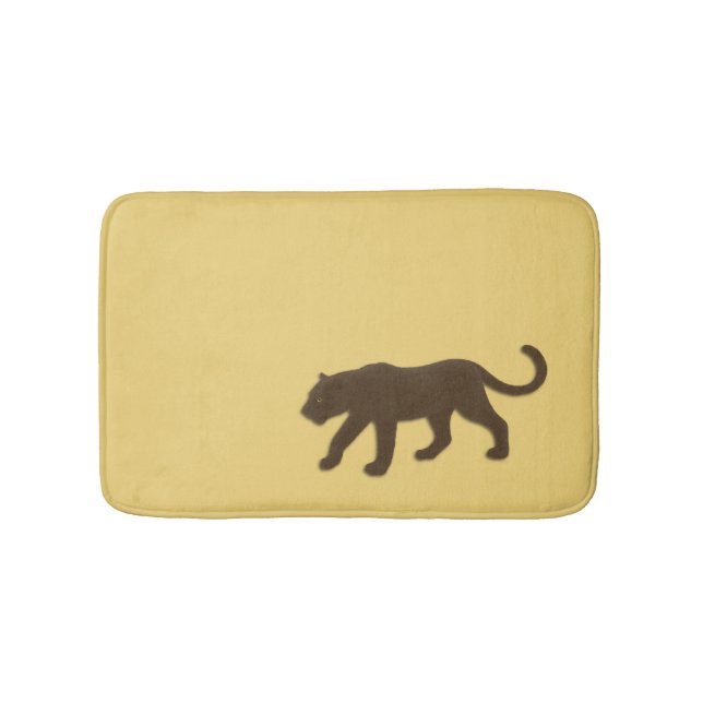 Florida Panther auf Gold Badematte (Vorderseite)