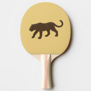 Florida-Panther auf Gold Tischtennis Schläger