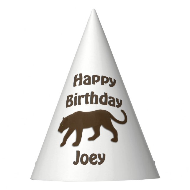 Florida Panther Birthday Party Hat Partyhütchen (Vorderseite)