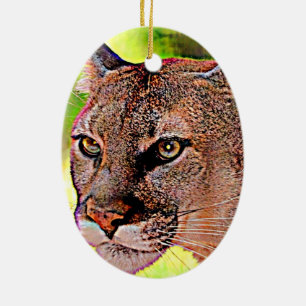 Florida-Panther Keramikornament
