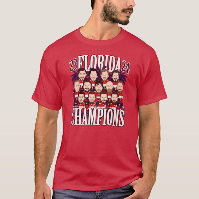 Florida Panthers Stanley Cup Champions 2024 T-Shirt (Vorderseite)