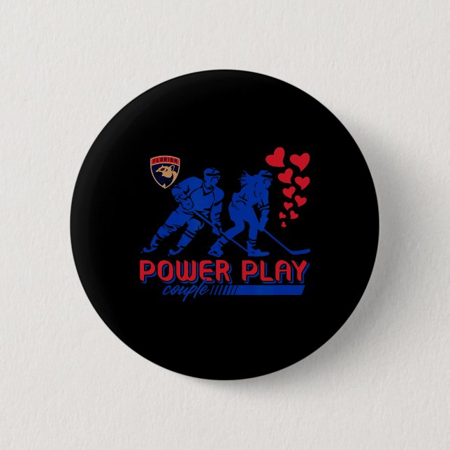 Florida Panthers Valentine Power Play Paar Nhl  Button (Vorderseite)