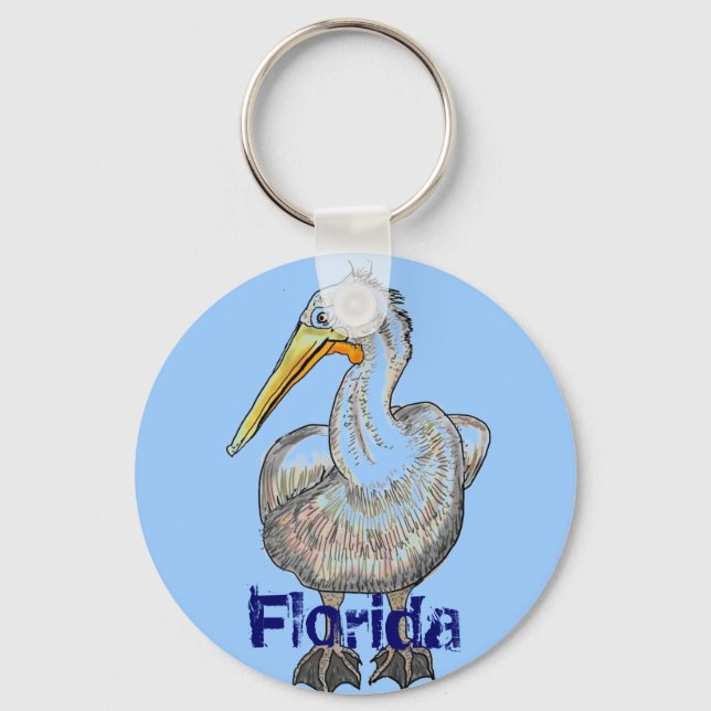 Florida Pelican Schlüsselanhänger (Vorderseite)