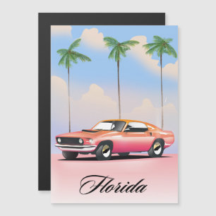Florida Pink Sonnenuntergang Magnetkarte
