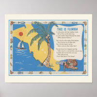 Florida Poetry Print