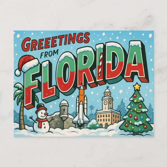FLORIDA Postkarte (Vorderseite)