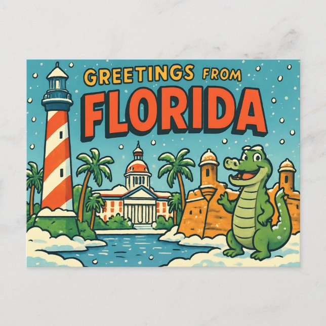 FLORIDA Postkarte (Vorderseite)