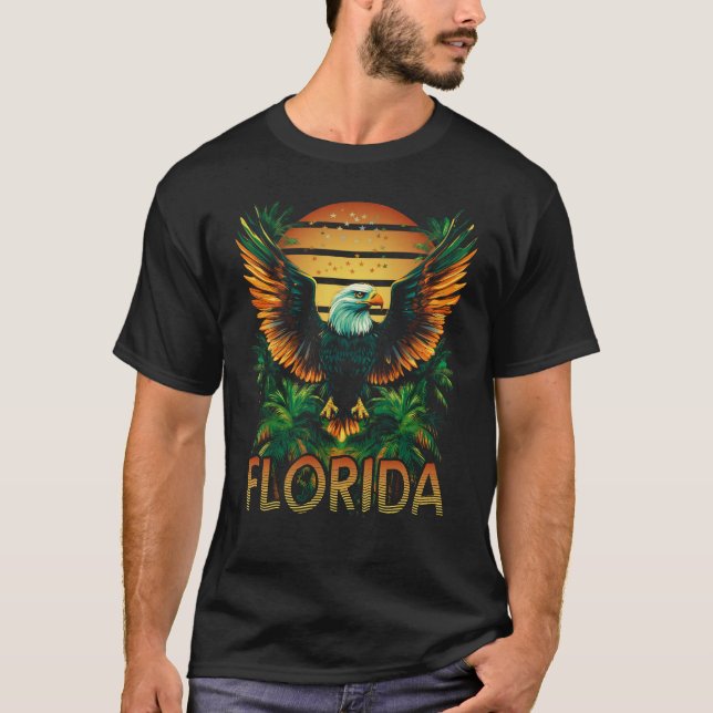 Florida Pride Eagle Design T-Shirt (Vorderseite)