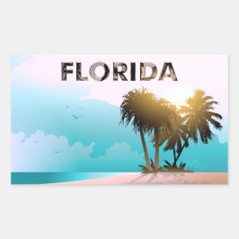 Florida Rechteckiger Aufkleber