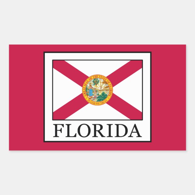 Florida Rechteckiger Aufkleber (Vorderseite)