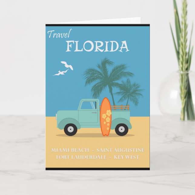 Florida: Reisegrüßkarte Karte (Vorderseite)