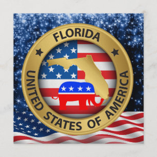 Florida Republican Patriotic Invitation - srf Einladung