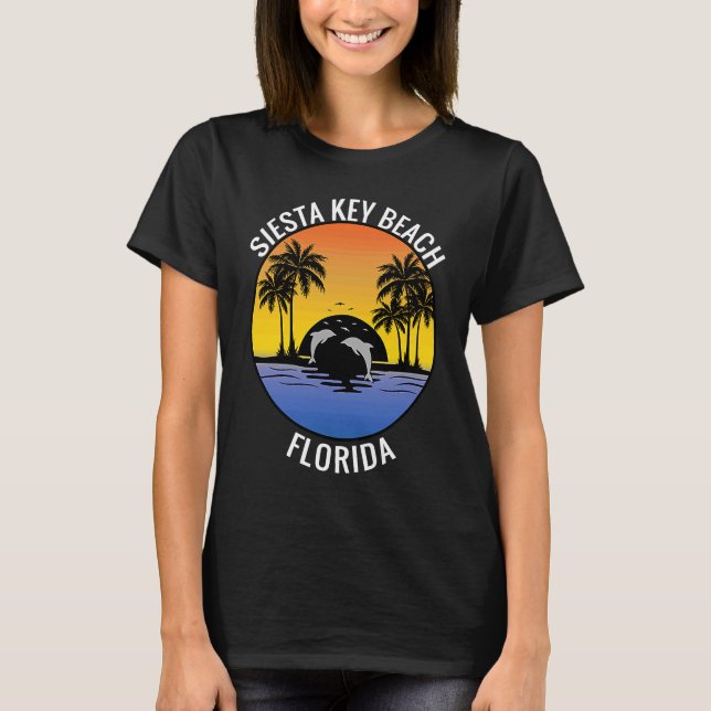 Florida Road Trip Family Vacation Siesta Key Beach T-Shirt (Vorderseite)