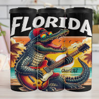 Florida Rock: Alligator Guitar Sunset