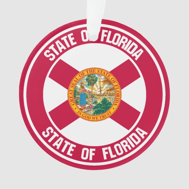 Florida Round Emblem Ornament (Vorderseite)