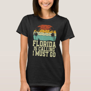 Florida ruft an, ich muss Vintagen Sommer rückwärt T-Shirt
